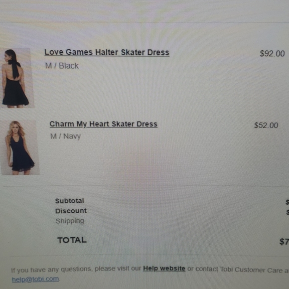 Tobi black halter dress - Picture 6 of 7